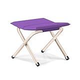 MESOVFCA Lila Klappstuhl Tragbarer Klappstuhl Campingstuhl Leicht Kompakt Outdoor Camping Stuhl Bequem und Langlebig Klappstuhl