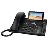 Snom D385 IP Telefon, SIP Tischtelefon Farbe + SmartScreen, 12 SIP-Identitäten, Sensorhakenschalter, Bluetooth, USB, 48 selbstbeschriftende Schlüssel (12 physische), Schwarz, 00004340