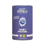 Harvest Republic Bio Whey Protein Smoothie Shake Pulver 320g, Bio Eiweiss aus Molke mit Früchten für Muskelaufbau mit BCAAs, EAAs, Vitaminen, Mineralien, natürlich und ohne Zusatzstoffe (Blaubeere)