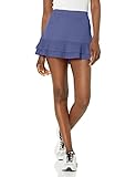 Grand Slam Damen Essential Solid Double Volunce Tennis-Skort, Admiral, 40