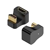 Kework UHD HDMI 8K Verlängerungsadapter, U-Form, 3D, 48 Gbit/s, HDMI 2.1 Extender, 180 Grad nach oben gewinkelt, HDMI-Stecker auf HDMI-Buchse, Verlängerungsstecker, unterstützt 8K @ 60Hz 4K @ 120Hz, 2