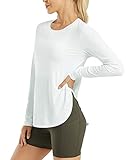 G4Free Sport Shirts für Damen Sonnenschutz Shirt UV Schutz Langarmshirt UPF 50+ Sportshirt Rashguards Yoga Ausbildung Draussen Gym Laufshirt