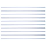 Supvox A4 Klemmschienen aus Kunststoff 10 Stück Transparent Zugstangenclips für Ordner Mechanismus Buchbinder Zubehör für Schule Büro