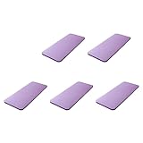 Hfourhnik 5Stück 15MM Dicke Yoga Matte Komfort Schaum Knie Ellbogen Pad Matten für ÜBung Yoga Pilates Indoor Pads Fitness Training, Lila