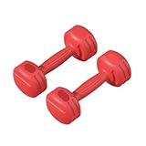 Hantelset Mit Gewichten Hanteln For Frauen, Fitness-Heimgeräte, Integriertes Armmuskeltraining, Gummibeschichtete Kleine Hanteln For Jungen Hantelset(Red,4KG)