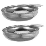 ULTECHNOVO 2Stücke Wiegenschalen Mini Wiegetabletts für Elektronische Waagen zum Präzisen Abwiegen von Lebensmitteln und Schmuck Langlebig und Sicher der Anwendung