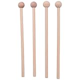 2 Paar Holzschlägel Percussion-Sticks für Glockenspiel, Xylophon, Holzblock, Glockenspiel und Glocken
