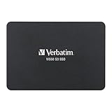 Verbatim Vi550 S3 SSD, internes SSD-Laufwerk mit 512 GB Datenspeicher, Solid State Drive mit 2,5'' SATA III Schnittstelle und 3D-NAND-Technologie, schwarz