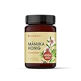 Foodtastic Manuka Honig MGO 400+ 500g, zertifiziert aus Neuseeland, laborgeprüfter Manuka Honey