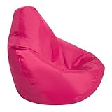 Odot Jugendliche Erwachsene Sitzsack, Sitzsack Bezug, Sitzsack Bezug Ohne Füllung, Komfortabler Abnehmbarer Bean Bag, Outdoor Sitzsack für Indoor Outdoor Living Room Decor (80x90cm,Rosa)