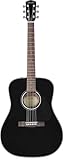 Fender CD-60 Dreadnought V3 DS Akustikgitarre, Walnussgriffbrett, Schwarz, Inklusive kostenloser virtueller Kurse auf Fender Play