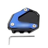 Motorrad Ständer Fuß,Seitenverlängerung Pad Fit Einsatz für BMW R neun T R Ninet Rninet Rninet 2014-2016 Motorrad Kickstand Fußsseitenständer Verlängerungskissenstützplatte Vergrößern (Color : Blue)