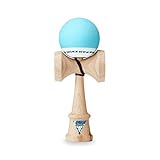 KROM Kendama - POP Rubber Hellblau - aus Holz für Anfänger und Fortgeschrittene - Geschicklichkeitsspiel für draußen und drinnen - Holzspielzeug mit Schnur und Ball