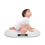 Digitale Babywaage Baby Waage Kinderwaage Tragfähigkeit 20Kg Babywaage Für Neugeborene Baby Scale Mit Tarafunktion Drei Einheiten(Kg/Pfund/Steine) Katzenwaage Hundewaage Auch Für Kleintiere Geeignet