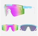 OWOAOOwl Fahrradbrille,Sportbrille Fahrradbrille,Schnelle Brille Rave Polarisierte Sonnenbrille UV400 Herren Damen Sportbrille,Fahrrad Sonnenbrille für Outdoorsport Radfahren Laufen Ski Golf