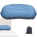 Campingkissen zum Schlafen,aufblasbares Campingkissen,Leichtes Reise-Camping-Hängematte-Kissen - Reiseluftkissen mit wasserdichter Reise-Lendenwirbelstütze für Camping