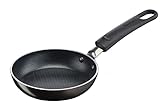 Tefal B57000 Simple Cook Mini-Blini-Bratpfanne 12 cm | Antihaftversiegelung | mühelose Reinigung | unbedenkliches Kochen | genieteter Griff | Thermo-Signal | Schwarz (nicht für Induktion)