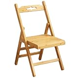 Klappbarer Gartenstuhl mit bequemer Rückenlehne, ideal für Balkon & Wohnzimmer, stabile Ausführung, perfekte Sitzhöhe für Outdoor & Indoor (Natur)