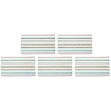 Kesper 31254 Dekor-Frühstücksbrettchen mit Streifen, Melamin, eckig 23,5 x 14,5 x 0,4 cm, mehrfarbig (5er Pack)