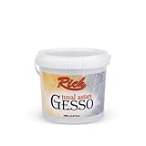 Rich Gesso Grundierung 1000 GR - Wasserbasierter, Hochpigmentierter Primer für Öl- und Acrylfarben, Vielseitige Anwendung auf Holz, Stoff & Papier