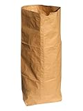 Papier-Abfallsäcke, 70 Liter, 2-lagig, 70g/m², 25 Stück, 85x55x23cm, Braun