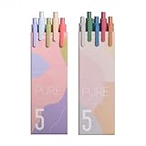 ODREIFK CXBDDF Gelschreiber, 0,5 mm, Zeichenstifte, Farbe, ABS-Material, bunte Tinte, glättendes Schreiben für Schule, Büro, Studenten