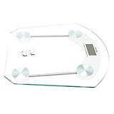 KOMBIUDA Körpergewichtskala Mit Präziser Messung Stabile Badezimmerwaage Bis Hochpräziser Chip Für Genaue Ergebnisse Rutschfeste Unterlage Robuste Bauweise