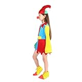 Generisch Kostüm Kinder Cosplay Karnevalskostüm, Rollenspielkleid für Mädchen, Hofmaskerade-Auftrittsoutfit Mittelalterliche Kleidung Plus Größe (Multicolour, 4-6 Years)