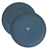 Fitness-Freund Balance-Kissen 36 cm für Rückentraining, Koordination, Ballsitzkissen, Made in Germany (blau-grau)