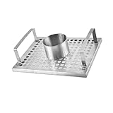 BESPORTBLE Edelstahl Hähnchenbräter Ständer Grillrost Tragbar Fettabtropfend für Camping und Outdoor