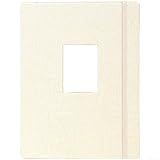 208-Fotoalbum aus Baumwoll-Leinen, mit transparenten Taschen, 7,6 cm Erinnerungsstück für Karten und Briefmarken, moderner dekorativer Fotosammlungs-Organizer (Khaki)