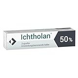 Ichtholan Zugsalbe 50% - entzündungshemmende, antibakterielle Zugsalbe, bei eitrigen Hautentzündungen wie Abszessen und Furunkeln, 25 g
