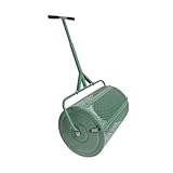 CStern 75L Kompoststreuer mit Griff Mehrzweck-Samenstreuer Metallnetz Düngerstreuer Roller Saatgutstreuer Gartenstreuer Rasen Streuer Torfmoosstreuer Handstreue Grün