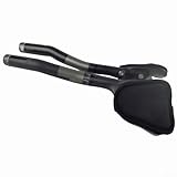 Komfortable Fahrt mit T800 Kohlefaser-Verlängerungslenker für Triathlon-Bikes, passend für 31 8 mm Klemmen (matt)