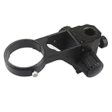 Mikroskopbeobachtung Binokularmikroskop mit 76 mm Durchmesser, einstellbarer Zoom-Mikroskope-Fokussierhalter(Nero)