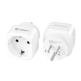 Unidapt USA Reiseadapter - Deutsch auf Amerikanisch Stromadapter Typ-B, Europa EU Schuko zu Amerika Reisestecker Netzadapter für USA Kanada Mexiko Kolumbien Thailand Steckdosenadapter 2er-Pack