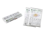 FoodSaver Set mit 2 wärmeversiegelbaren Rollen 28 cm x 5,5 m + 2 x 48 Beutel 20,3 x 29,2 cm für Vakuumiergeräte für Lebensmittel, BPA-frei
