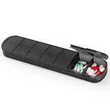 Tablettenbox 7 Tage,GeeRic Tragbare Tablettenbox mit separaten FächernBPA-freier tragbarer Pillenbox für Medikamente, Vitamine, Fischöl, Nahrungsergänzungsmittel