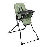 Bebeconfort Mallow, Hochstuhl Baby, 0–3 Jahre, 0–-15 kg, Hochstuhl klappbar, bequem gepolsterter Sitz, einfach zu reinigen, leicht (5,6 kg), schnell mit einer Hand zusammenklappbar, Mineral Green