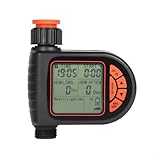 FUBESK Wassersprinkler Timer mit Regensensor, Automatischer Wassertimer Digitaler Regensensor Bewässerungsschlauch Timer, IPX5 Wasserdicht, Kindersicherung, für Garten, Outdoor Rasen, Pool