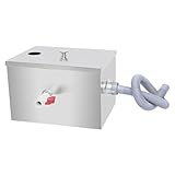 Abwasser Ölabscheider Gewerblicher Edelstahl Fettabscheider, Kommerzieller Fettabscheider Seitlicher Einlassabscheider, edelstahl ölabscheider fettabschöpfer fetttrennkanne, für Restaurant usw abwasse