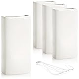 com-four® 4x Luftbefeuchter Heizung - Heizkörper Luftbefeuchter - Aufhängung innen - Heizung Wasserverdunster aus Keramik (weiß - innen Aufhängung)