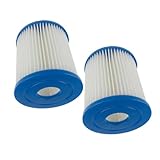 FUTUREORYY 2 STÜCK Filterkartuschen Ersatz für Spa und Aufblasbare Pools Effiziente Wasserreinigung Langlebiger Poolfilter für Filterpumpen Einfach zu Wechseln Kompatibel mit Bestway I