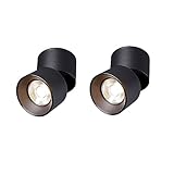 IOEDHW Faltbarer Spot aus Aluminium, ultradünn, Oberflächenmontage, LED-Deckenleuchte, verstellbar, blendfrei, für Wohnzimmer, Downlight, Decke, hohe Helligkeit, Down Lighting