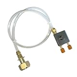 EPIGEIST Camping Gaskartuschen Adapter Metall Ventil Selbstschließend Gasflasche Flache Gaskartusche Inflationsventil für Outdoor Kocher und Gasherd Camping