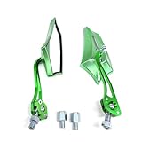 Motorrad-Rückspiegel Universal 8mm 10mm Motorrad Rückansicht Moped Lenker Seite Spiegel Drehbare Blau Rückspiegel Zubehör Motorrad für mt09