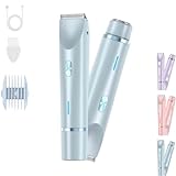 Vamaro Intimrasierer, Silky Splash Rasierer, Silkysplash Rasierer Erfahrungen, Dual Head Shaver Women Für Gesicht Körper Bein Bikini (Blau)