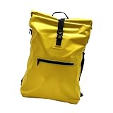 Amagogo Doppelte Fahrradtasche, doppelseitige Fahrradsatteltasche, Tasche, Frachttasche, Einkaufstasche, Fahrradtasche, 30 l, für Shopping, Touren, Gelb