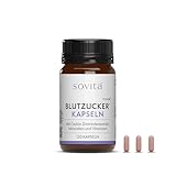 sovita Blutzucker Kapseln mit Ceylon Zimt Extrakt 10:1 | Chrom für normalen Blutzuckerspiegel | Zink & B-Vitamine B1 B6 B12 | Vegan | Stoffwechsel & Energie | 120 Kapseln