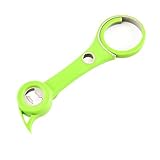 Faneli 6 in 1 Multi-Öffner, Flaschenöffner, Sicheres Öffnen von Kronkorken, Dosen, Konserven, Glasverschlüssen und Drehverschlüssen Grün